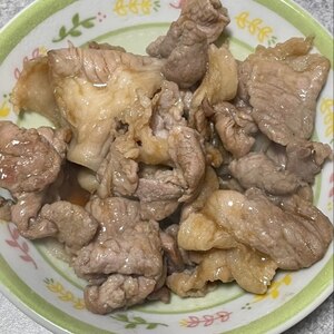 The男飯！簡単豚肉と玉ねぎの焼肉タレ炒め